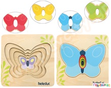 Παζλ επιπέδων πεταλούδα  Ξύλινα Εκπαιδευτικά Παζλς Επιπέδων