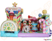 Φουσκωτό Παιχνίδι Το κάστρο των ζαχαρωτών (με 1 blower)  Φουσκωτά Τραμπολίνο