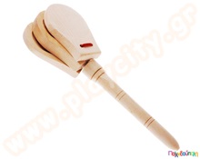 Καστανιέτα μεγάλη ξύλινη με λαβή  Μαράκες - Καστανιέτες