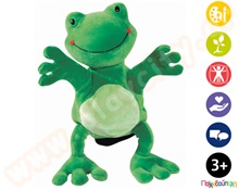 Λούτρινος βάτραχος γαντόκουκλα  Γαντόκουκλες Κουκλοθεάτρου