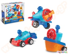 Εκπαιδευτικό Παιχνίδι STEM 1-2-3 Build It! Αμάξι-Αεροπλάνο-Βάρκα  Παιχνίδια Κατασκευών - Μαστορέματα