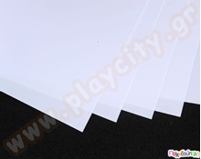 Λευκό θερμοσυρικνούμενο χαρτί / Shrink Paper 20x30 εκ. σετ 5 τμχ.  Κατασκευές Χειροτεχνίας