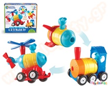 Εκπαιδευτικό Παιχνίδι STEM 1-2-3 Build It! Πύραυλος-Τρένο-Ελικόπτερο  Παιχνίδια Κατασκευών - Μαστορέματα