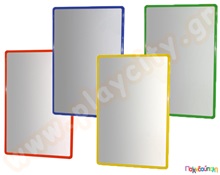 Καθρέφτης με πλαίσιο αλουμινίου 100x65 εκ.  Αύθραστοι Καθρέφτες - Αναστημόμετρα