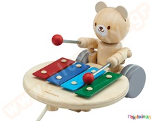 Μουσικό αρκουδάκι  Ξύλινα Βρεφικά Παιχνίδια