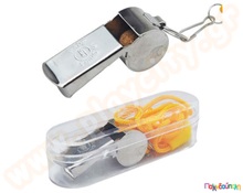 Σφυρίχτρα μεταλλική με κορδόνι  Όργανα Γυμναστικής - Αθλητικός Εξοπλισμός