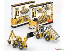 Παιχνίδι Κατασκευών Creative Builder Κατασκευή χωματουργικών οχημάτων Σετ 3 μοντέλα  Παιχνίδια Κατασκευών - Μαστορέματα