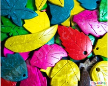 Φύλλα χρωματιστά καρύδας 150 γρ.  Διάφορα Διακοσμητικά Υλικά