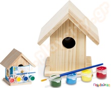 Ξύλινο σπιτάκι για πουλιά  Κατασκευές Χειροτεχνίας