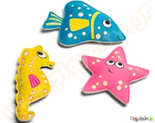 Παιχνίδι μπάνιου Βυθιζόμενα ζωάκια Σετ 3 τεμάχια Fun  Παιχνίδια Άμμου - Παραλίας