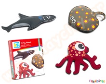 Παιχνίδι μπάνιου Βυθιζόμενα ζωάκια Σετ 3 τεμάχια Funky  Παιχνίδια Άμμου - Παραλίας