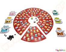 Επιτραπέζιο παιχνίδι γατούλες με καπέλα  Εκπαιδευτικά Παιχνίδια με Ζωάκια