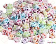 Χάντρες λουλουδάκι γράμματα 100 γρ.  Διακοσμητικά Υλικά Χειροτεχνίας