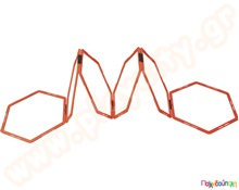 Εξάγωνα δαχτυλίδια-σκάλα επιτάχυνσης 6 τμχ.  Ομαδικά Παιχνίδια