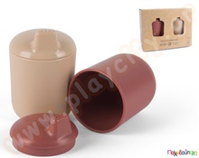 Ποτηράκια με καπάκι στόμιο για βρέφη BIO σετ 2 τεμαχίων  Παιδικά Κουζινικά