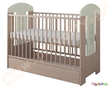 Κρεβατάκι ξύλινο Lucky  Βρεφικά Παρκοκρέβατα