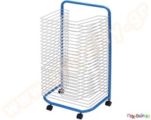 Μεταλλικό σύστημα ραφιών για στέγνωμα ζωγραφιών - αποθήκευσης χαρτονιών  Συστήματα Αποθήκευσης - Παιχνιδόκουτα