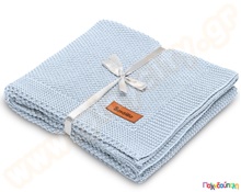 Κουβέρτα παιδική μπλε 80x100 εκ.  Προίκα Μωρού-Βρεφικά Είδη