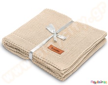 Κουβέρτα παιδική μπεζ 80x100 εκ.  Προίκα Μωρού-Βρεφικά Είδη