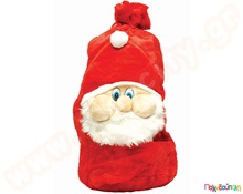 Σάκος Αγίου Βασίλη γούνινος  Στολές Αποκριάς - Χριστουγέννων - Εορτών