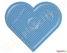 Κάδρο μεγάλο καρδιά διαφανές για χάντρες 5 χιλ.  Πλαστικά Παιχνίδια Κατασκευών με Χάντρες Midi HAMA