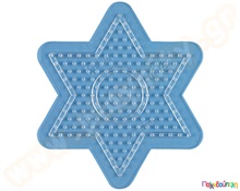 Κάδρο αστέρι μικρό διαφανές για χάντρες 5 χιλ.  Πλαστικά Παιχνίδια Κατασκευών με Χάντρες Midi HAMA