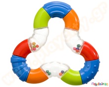 Kόμπος κουδουνίστρα με διαφορετικές υφές  Βρεφικά Παιχνίδια