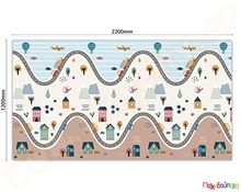 Χαλί παιχνιδιού για βρέφη Χωριό  Δάπεδα Ασφαλείας Παιδικού Δωματίου