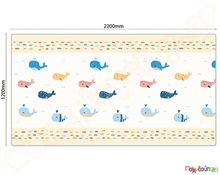 Χαλί παιχνιδιού για βρέφη Φαλαινίτσες  Δάπεδα Ασφαλείας Παιδικού Δωματίου