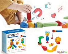 Βρεφικά μαγνητικά τουβλάκια Stick-O Σετ Ψαρέματος 26 τεμάχια (16 μοντέλα)  Μαγνητικά Παιχνίδια Κατασκευών