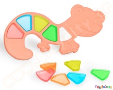 Βρεφική σαύρα με διαφανή σχήματα  Βρεφικά Παιχνίδια