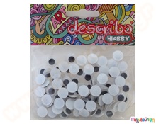 Μάτια 10 mm 100 τεμάχια  Διακοσμητικά Ματάκια Χειροτεχνίας