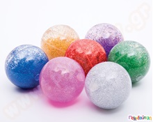 Μπάλες αισθήσεων Glitter Σετ 7 τεμάχια  Αισθητηριακή Ολοκλήρωση