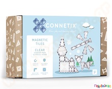 Μαγνητικά τουβλάκια κατασκευών Connetix Διαφανή Τουβλάκια Σετ 34 τεμάχια  Μαγνητικά Παιχνίδια Κατασκευών