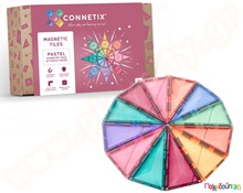 Μαγνητικά τουβλάκια κατασκευών Connetix Pastel Geometry Σετ 40 τεμάχια  Μαγνητικά Παιχνίδια Κατασκευών