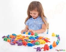 Καμήλες σύνδεσης 96 τεμάχια  Εκπαιδευτικά Παιχνίδια Ταξινόμησης