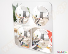 Καθρέφτες παραμόρφωσης με 4 τρούλους  Αύθραστοι Καθρέφτες - Αναστημόμετρα