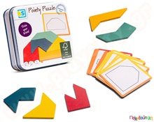 Παζλ με μυτερά τουβλάκια - Pointy Puzzle  Εκπαιδευτικά Παιχνίδια με Σχήματα - Μεγέθη - Χρώματα