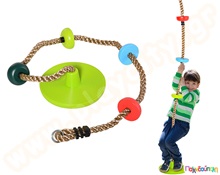 Κούνια με Σχοινί Αναρρίχησης με Πλατφόρμες  Παιδικές Κούνιες