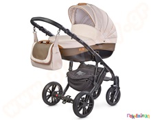 Πολυκαρότσι Μωρού Μαύρο Frontera 2 σε 1 Μπεζ  Καρότσια Μωρού-Βρεφικά