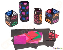 Κατασκευή φαναριών κολάζ  Χαρτόνια - Χαρτιά Χειροτεχνίας