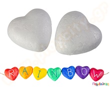 Διακοσμητικά από Φελιζόλ Καρδούλες (3) εκ.  Διακοσμητικά από Φελιζόλ