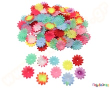 Υφασμάτινα λουλούδια 250 τεμάχια  Διακοσμητικά Φτερά