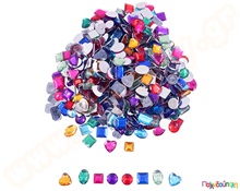 Διαμαντένιες πέρλες χειροτεχνίας χρωματιστές μικρές  Διάφορα Διακοσμητικά Υλικά