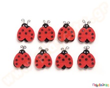 Πασχαλίτσες από τσόχα σετ 8 τεμαχίων  Διακοσμητικά από Τσόχα