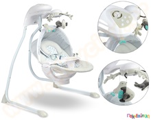 Ηλεκτρική κούνια Raffi γκρι  Βρεφικά Ριλάξ