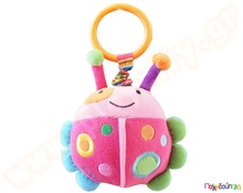 Λούτρινο παιχνίδι πασχαλίτσα Baby Mix  Βρεφικά Παιχνίδια