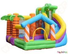 Φουσκωτό Παιχνίδι Οικιακής Χρήσης Ζούγκλα με Τσουλήθρα και Τραμπολίνο  Φουσκωτά Οικιακής Χρήσης