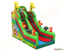 Φουσκωτό Παιχνίδι Σαφάρι με Τσουλήθρα (με 1 blower)  Φουσκωτά Τσουλήθρες