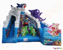 Φουσκωτό Παιχνίδι Θαλάσσιος Κόσμος(με 1 blower)  Φουσκωτά Τσουλήθρες